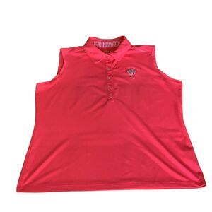 Izod Golf Classix Cool FX , Sleeveless, Coral‎ colored size Large